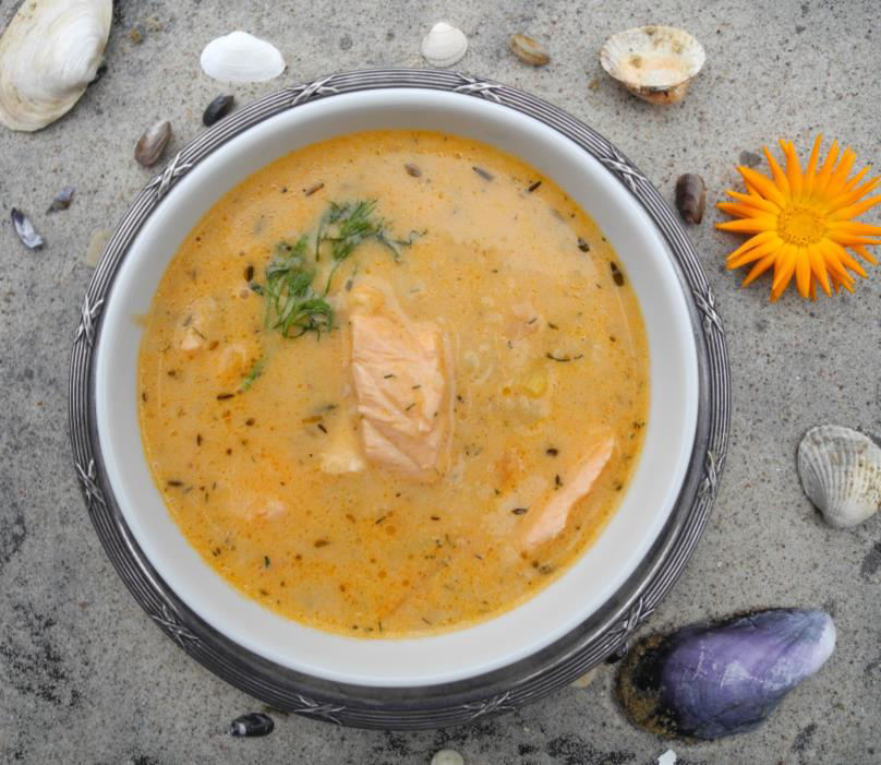schwedische Fischsuppe, einfaches und sehr schmackhaftes Rezept.
