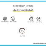 Schwedisch lernen: die Verwandten. Bild von Großeltern, mormor, farmor, morfar und farfar.