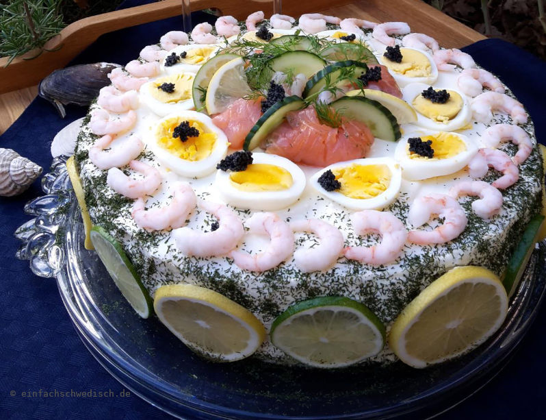 Smörgåstårta – festliche Sandwichtorte